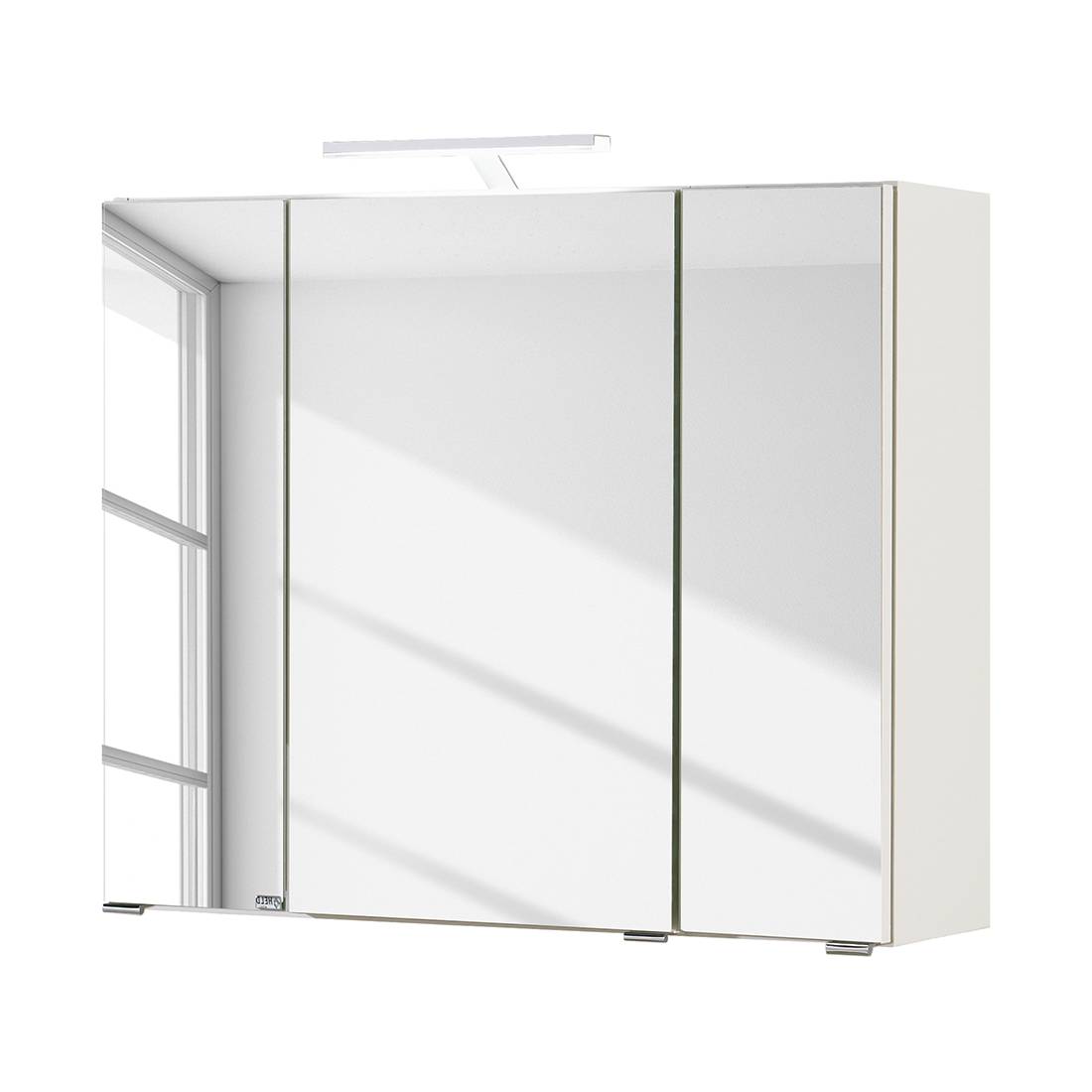 Giessbach Spiegelschrank Bubble III Spanplatte Weiß 64x80x20 cm (BxHxT) Modern von Giessbach