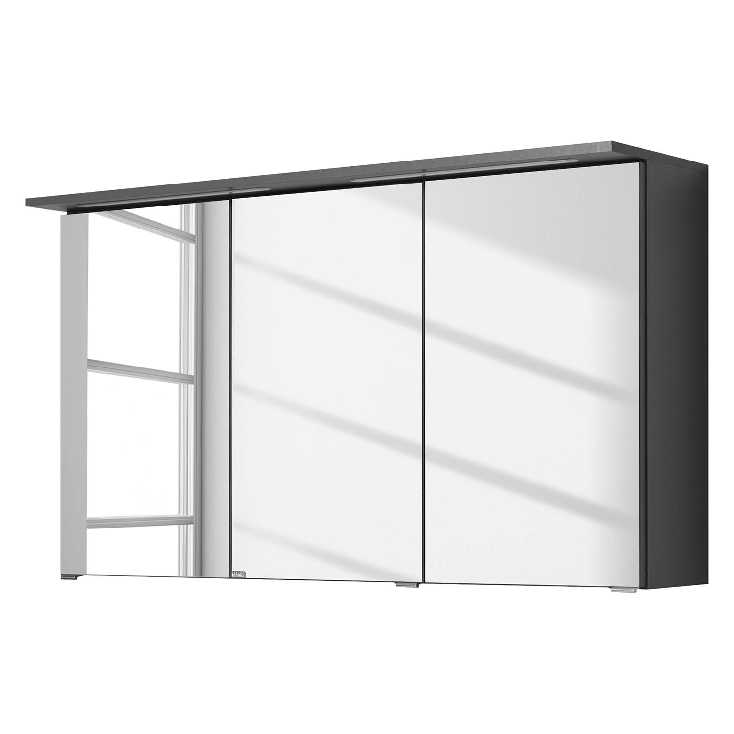 Giessbach Spiegelschrank Zeehan IV Spanplatte Graphit 120x64x20 cm (BxHxT) von Giessbach