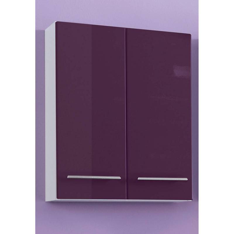 home24 Hängeschrank 50cm Violett/Hochglanz Lila von home24