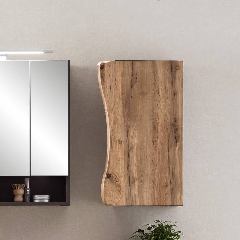 home24 Hängeschrank Stubach I 30 x 64 x 20cm Braun/Grau/Graphit von home24