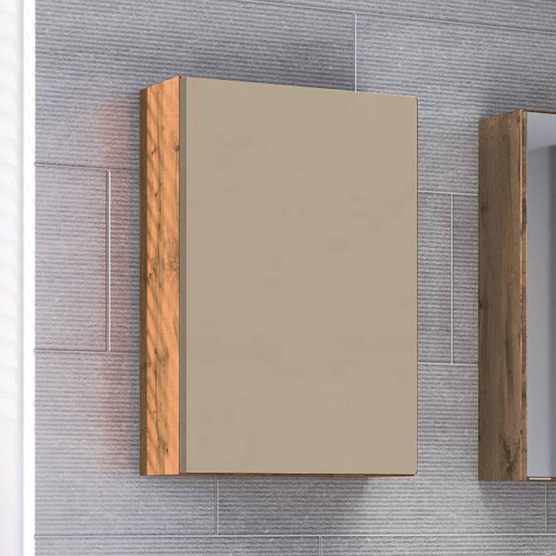 home24 Hängeschrank 40 x 64 x 20cm Braun/Beige/Kaschmir von home24