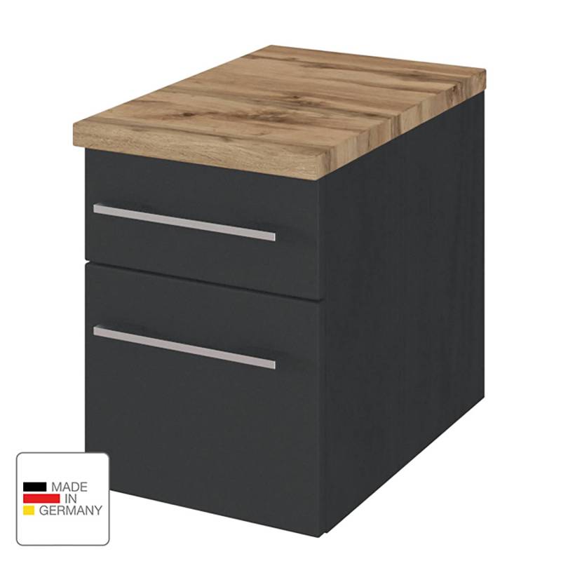 home24 Unterschrank 30 x 41 x 47cm Grau/Anthrazit von home24