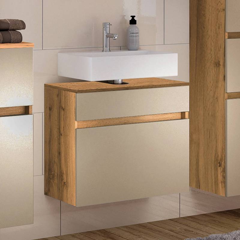 home24 Waschbeckenunterschrank 60 x 54 x 35cm Braun/Beige/Kaschmir home24 Waschbeckenunterschrank 60 x 54 x 35cm Braun/Beige/Kaschmir von home24