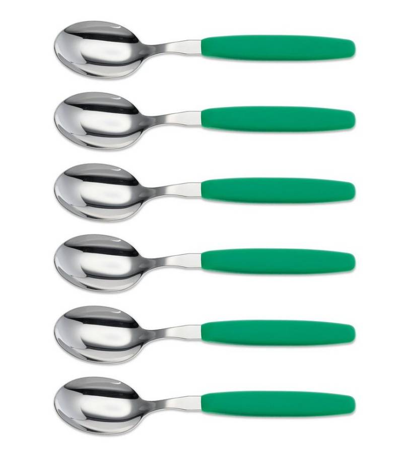 GIESSER Bestecklöffel Besteck Gabel, Teelöffel, Löffel, Kuchengabel (6 Stück), schönes Design, langlebig, kombinierbar, spülmaschinenfest von GIESSER