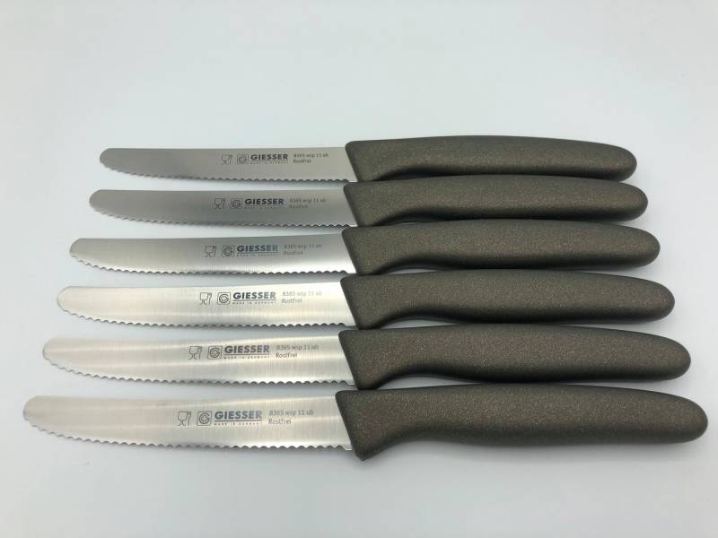GIESSER Tomatenmesser Allzweckmesser Brötchenmesser 8365 wsp 11, Spülmaschinenfest, langlebig, 3 mm Wellenschliff extrem scharf GIESSER Tomatenmesser Allzweckmesser Brötchenmesser 8365 wsp 11, Spülmaschinenfest, langlebig, 3 mm Wellenschliff extrem scharf von GIESSER