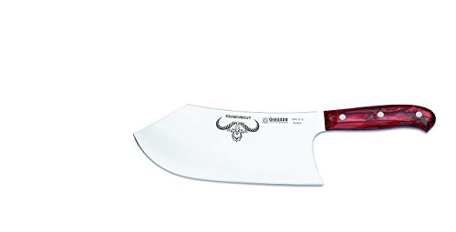 Giesser Qualitätsmesser Küchenmesser Metzgermesser Beil Butcher No. 1 Premiumcut - 22 cm Klingenlänge (Red Diamond) von Giesser Messer