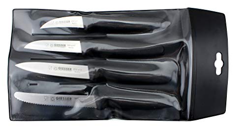 Giesser Koch-/Gemüsemesser-Set 4 teilig Schwarz, Made in Germany Giesser Koch-/Gemüsemesser-Set 4 teilig Schwarz, Made in Germany von Giesser