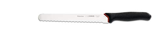 Giesser Messer PrimeLine Chef 25 cm Klingenlänge Universalmesser mit Wellenschliff mit 10 mm Wellenabstand Arbeitsmesser Aufschnittmesser - Profimesser von Giesser