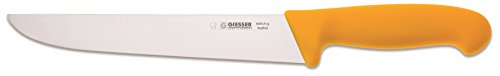 Giesser Messer Schlachtmesser gelb 21 cm Klingenlänge schmale Form- Profimesser von Giesser