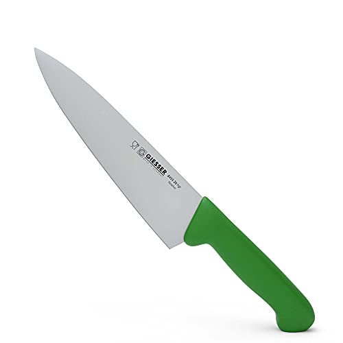 Giesser seit 1776 - Made in Germany - Kochmesser 20 cm Veggie, grün, nachhaltiger Griff, rutschfest, Küchenmesser rostfrei, scharfes Messer für gesunde Küche von Giesser