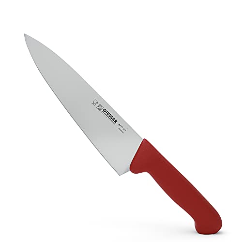 Giesser seit 1776 - Made in Germany - Kochmesser rot, Basic Red, Klinge 20 cm, rutschfest, Küchenmesser spülmaschinenfest, rostfrei von Giesser