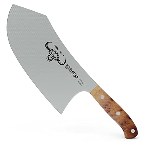 Giesser seit 1776 - Made in Germany - Hackbeil 22 cm Tree of Life, PremiumCut Butcher No 1, Hackmesser, Thuja, holzgriff, rostfrei, deutsches Grillmesser scharf Giesser seit 1776 - Made in Germany - Hackbeil 22 cm Tree of Life, PremiumCut Butcher No 1, Hackmesser, Thuja, holzgriff, rostfrei, deutsches Grillmesser scharf von Giesser