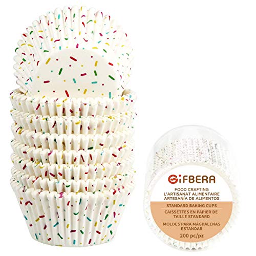 Muffinförmchen Papier 200 Stück Muffins Papierförmchen Cupcake Förmchen Muffin Förmchen Papier 5cm Muffinform Backbecher für Deko Cupcake Hochzeit, Party, Geburtstag, Feier von Gifbera