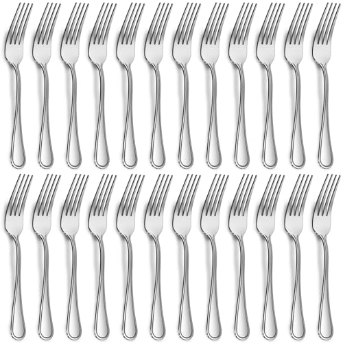 Gabeln 24 Stück, Gifcomda Edelstah Tafelgabeln Set 7.87'' (20cm), Exquisit hochglanzpoliert Gabeln Set für Zuhause/Restaurant/Partei, Spülmaschinenfest von Gifcomda
