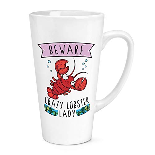 Beware Verrückte Lobster Damen 17oz Groß Latte Becher Tasse von Gift Base