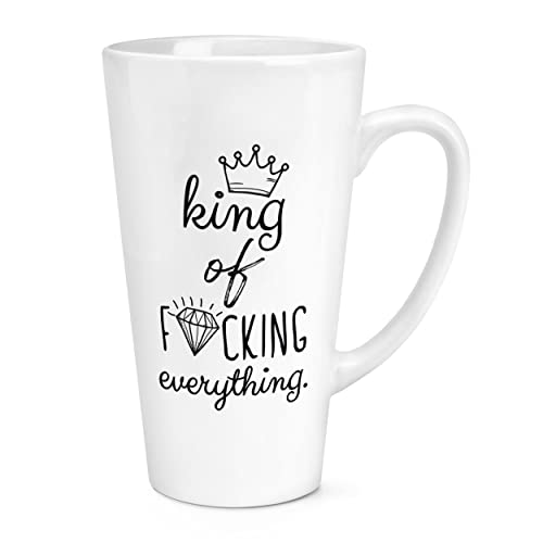 Diamond King of F-King Everything Latte-Tasse, groß, 500 ml von Gift Base