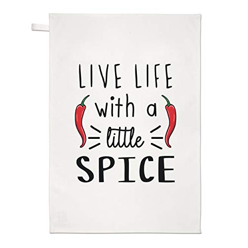 Geschirrtuch "Live Life with a Little Spice Chili" von Gift Base