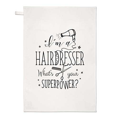 Gift Base I'm A Friseur was Your Superpower Geschirrtuch Spüllappen von Gift Base