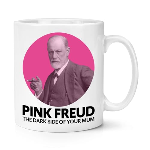 Gift Base Pink Freud The Dark Side of Your Mum Tasse, 284 ml, Motiv: Sigmund, lustiger Witz, frecher Geburtstag von Gift Base