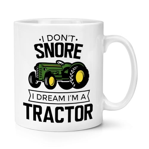 Gift Base Tasse mit Aufschrift "I Don't Snore I Dream I'm A Tractor", 284 ml, Grün von Gift Base