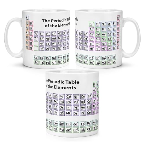 Gift Base Tasse mit Periodensystem der Elemente, 284 ml, Wissenschaft, Chemie, Student von Gift Base