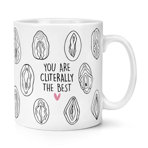 Tasse mit englischer Aufschrift "You are Cliterally The Best", 284 ml, lustig, unhöflich, Witz, Lesben, LGBT, Wortspiel von Gift Base