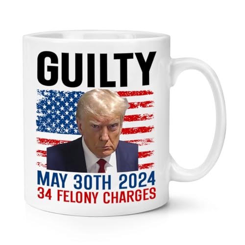 Guilty Donald Trump Tasse Shot 284 ml Tasse Lustige Jail Lock Him Up Prison von Gift Base