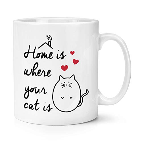Home Is Where Your Cat Ist 283g Becher Tasse von Gift Base