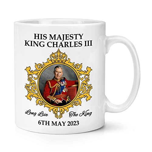 King Charles III 2023 284 ml Tasse Cup King's Coronation Gedenkgeschenk His Majesty 6. Mai 2023 von Gift Base