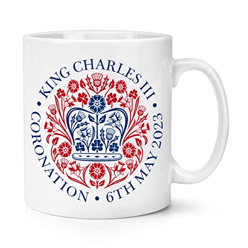 Krönungs-Emblem König Charles III 295 ml Tasse König Krönung Gedenkgeschenk Seine Majestät 6. Mai 2023 von Gift Base