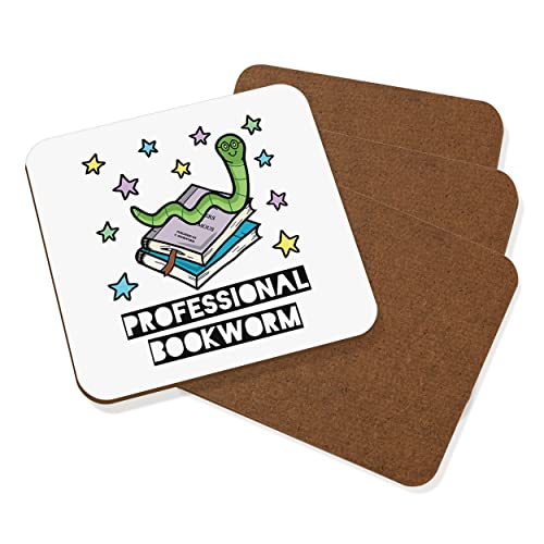 Profi Bookworm Untersetzer Getränkeuntersetzer 4er Set Profi Bookworm Untersetzer Getränkeuntersetzer 4er Set von Gift Base