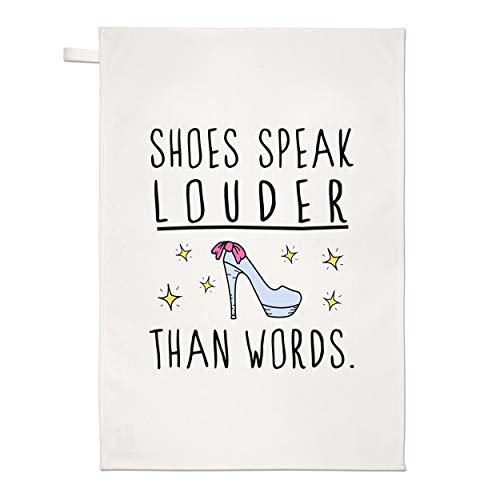 Schuhe Sprechen Louder Als Worte Geschirrtuch Spüllappen von Gift Base