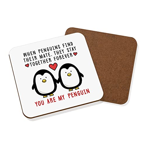 Untersetzer mit Aufschrift "You Are My Penguin Love" von Gift Base