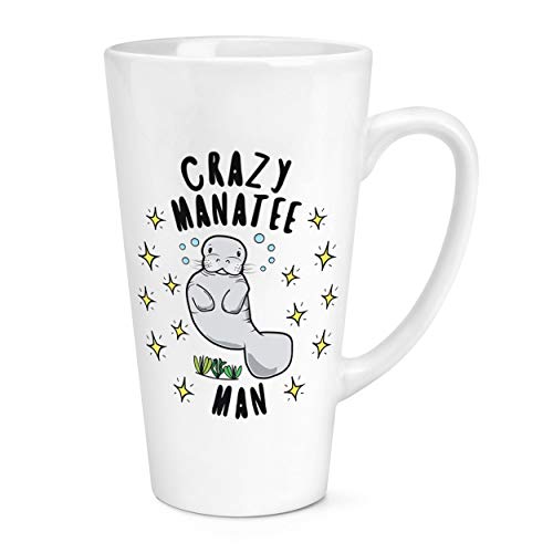 Verrückte Seekuh Mann Stars 17oz Groß Latte Becher Tasse von Gift Base