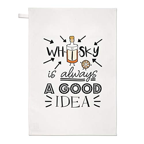 Whiskey Ist Immer A Good Idee Geschirrtuch Spüllappen von Gift Base