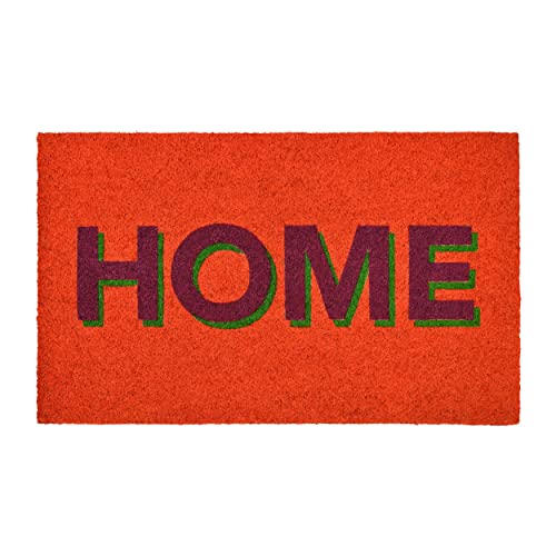 Fussmatte, Home, Neon, orange von Gift Company