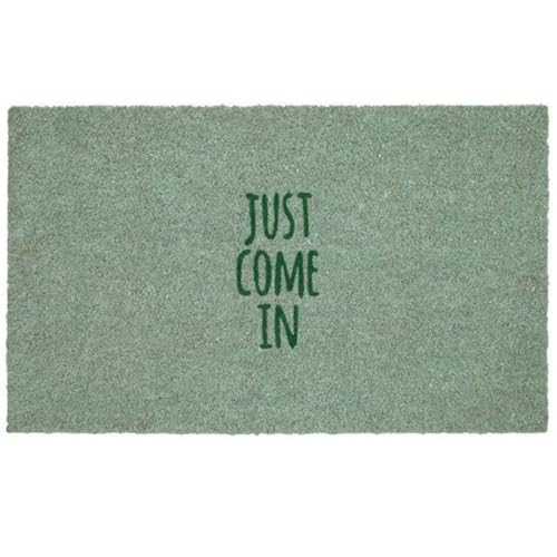 Fussmatte, Just Come in, grün, 45x75cm von Gift Company