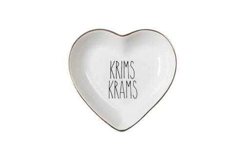 Giftcompany Dekoteller Love Plates Krims Krams Porzellan 10x2x9,5 cm weiss, Herz von Giftcompany