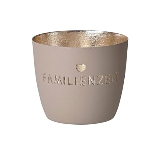 Gift Company Familienzeit Windlicht, Eisen, 10cm von Gift Company