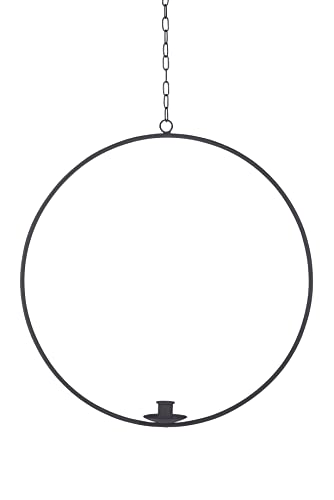 Gift Company Kerzenhalter Ring Eisen Ø 45 cm schwarz von Gift Company