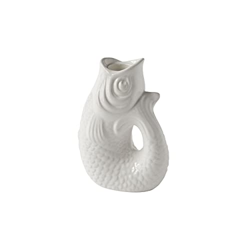 Gift Company - Kerzenleuchter, Kerzenständer - Monsieur Carafon - Keramik - Weiß - Maße (LxBxH): 9,8 x 6 x 12,7 cm von Gift Company