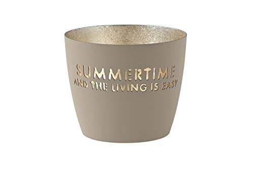 [MM] [W] Madras, Windlicht, M, Summertime, Sandstone/Gold von Gift Company