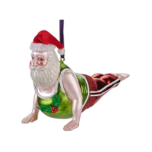 Gift Company [SA2022/08] Hänger Yoga Santa, Sphinx-Haltung, rot/grün von Gift Company