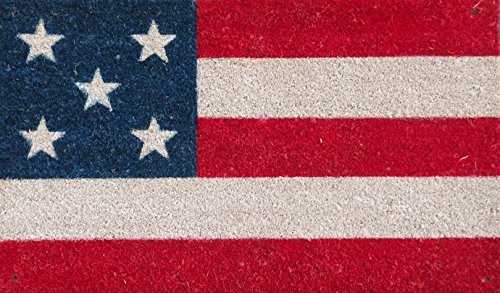 Gift Company US-Flagge, Fußmatte, 75 x 45 cm, Kokosnuss, Mehrfarbig, 1 von Gift Company