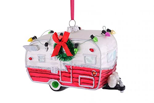 Gift Company Wohnwagen Christbaumschmuck, Glas, 13cm von Gift Company