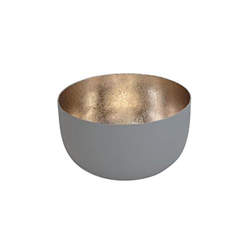 Madras, Windlicht, S, cool Grey/nudegold von Gift Company