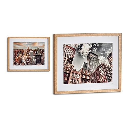 Gift Decor Bild Stadt Holz (43 x 3 x 53 cm) von Gift Decor