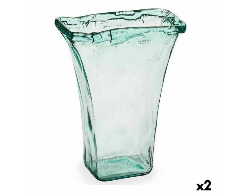 Gift Decor Dekovase Vase 27 x 34,5 x 14 cm Glas Durchsichtig 2 Stück von Gift Decor
