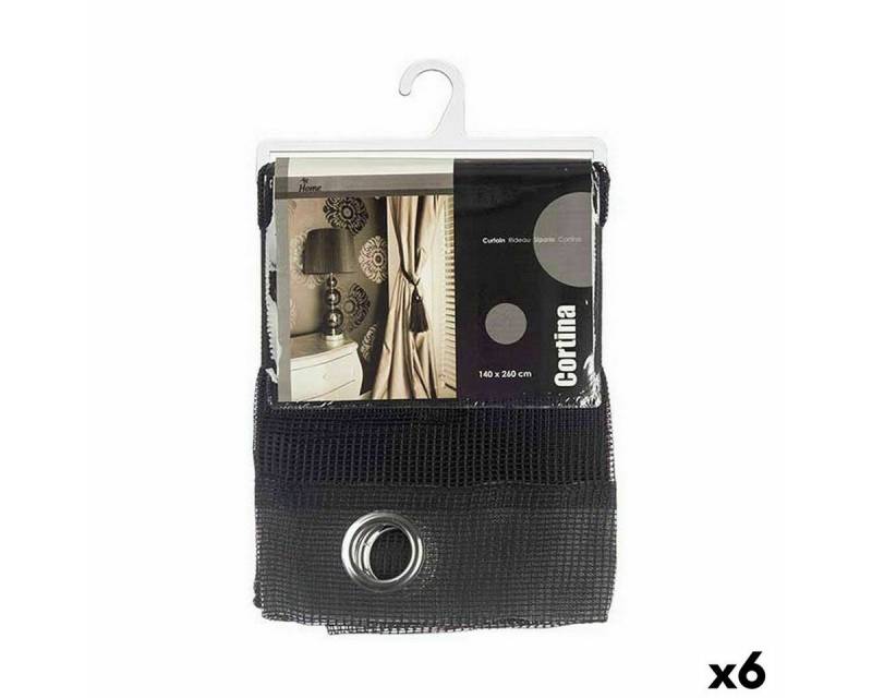Gift Decor Gardine Vorhang 140 x 260 cm Raster Schwarz 6 Stück Gift Decor Gardine Vorhang 140 x 260 cm Raster Schwarz 6 Stück von Gift Decor