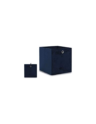 Gift Decor S3604871 Aufbewahrungsbox, Blau, 30 x 30 x 30 cm von Gift Decor